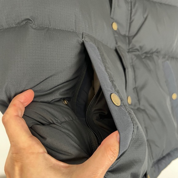 LL Bean Men's M DownTek Pertex Quantum Classic Down Vest Black Gray Puffer - Picture 5 of 13